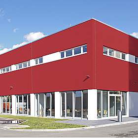 Sozialgebäude der Abfallwirtschaft in Mannheim-Wohlgelegen